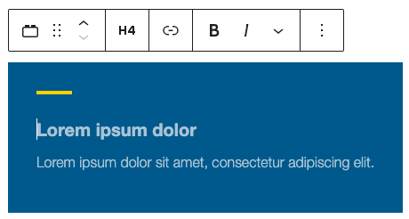 Screenshot of WordPress page editor adding a Tile block.