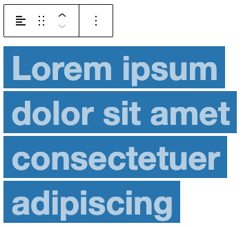 Preview of the Ribbon Block on Gutenberg