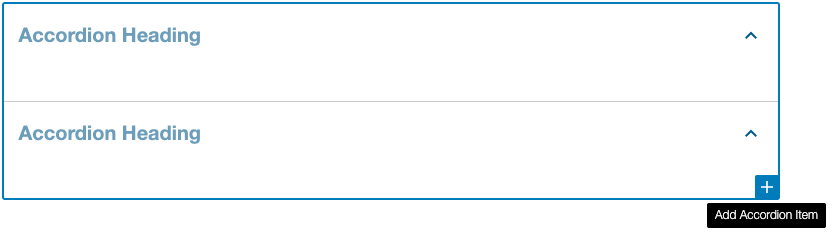 Adding an Accordion Item